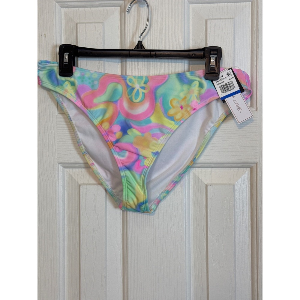 Salt‎ & Cove Bikini Bottoms Floral Pastel Multicolor Swimwear XL
